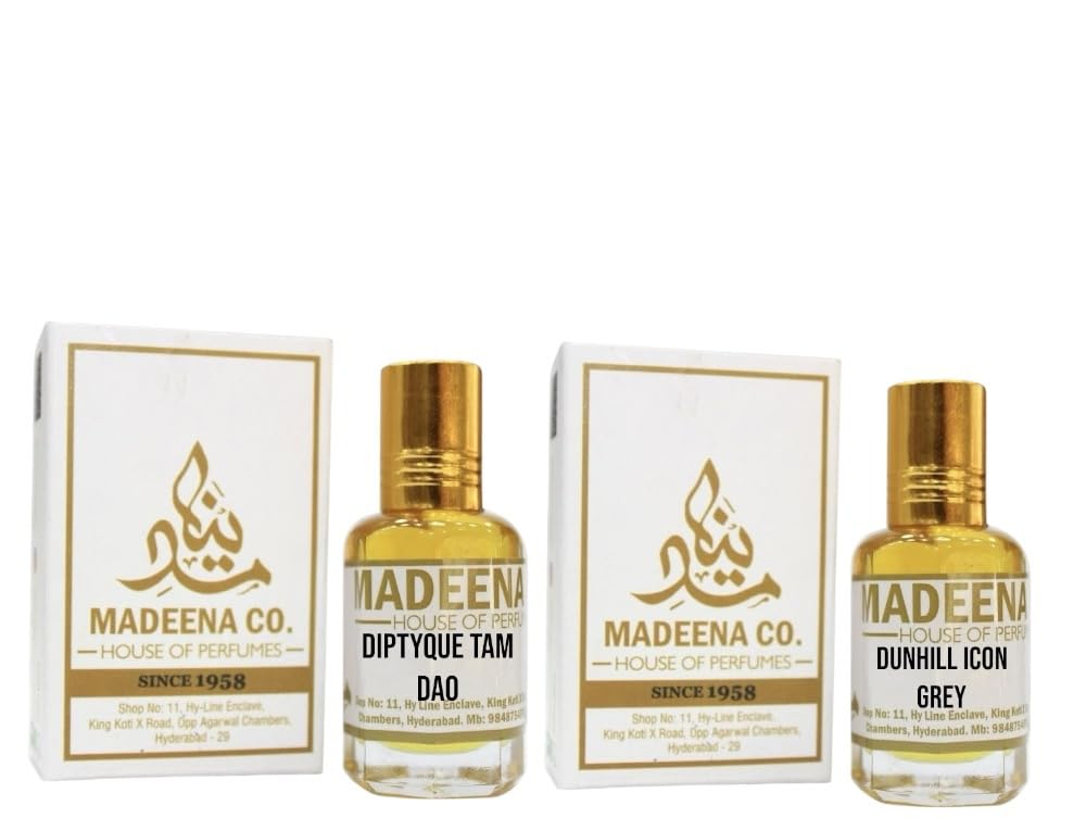 MADEENA CO. SRK MIX DIPTYQUE TAM DAO & DONHILL ICON GREY Real & Natural Attar; Best Fragrance For Men and Women; Long Last... - Review, Price and Buying Guide