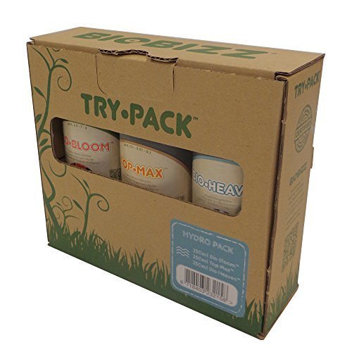 Biobizz Try-Pack, Hydro Pack, Hydroponic Fertilizer and Additives, 250 ml Bottles, 3-Pack by Hydrofarm, Inc.