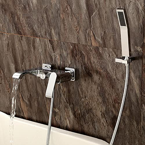 Robinet de Bain Mural Anti-Eclaboussures à Commande Cascade Unique - 5