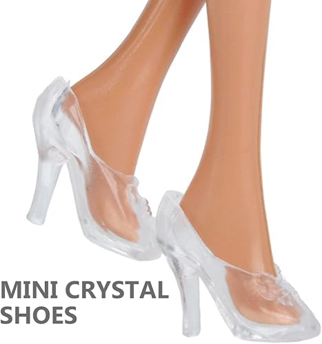 Miniatura 5 de TOYANDONA 30 pares de zapatos de muñeca, zapatos de tacón alto para muñeca, zapatos de muñeca en miniatura, accesorios de disfraz para niñas,