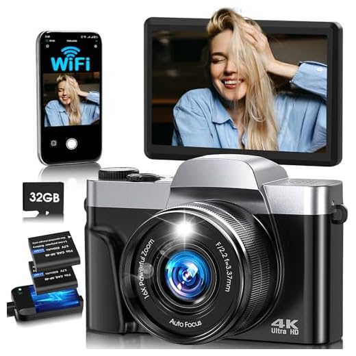 Compact 4K Vlogging Camera with Flip Screen