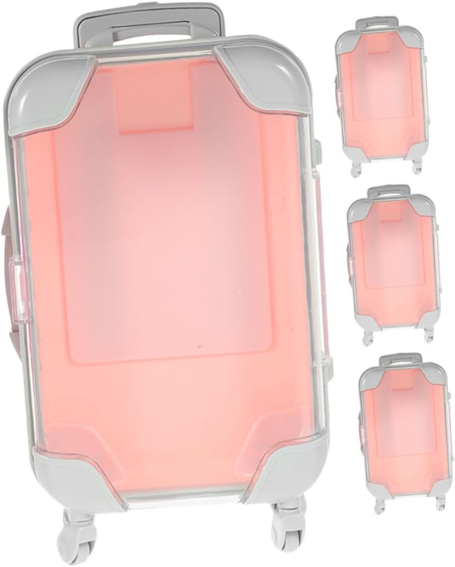 Travel Makeup Bag Mini Suitcase Eyelash Storage Portable Cosmetic Organizer Soft Lining Case for Makeup Professional