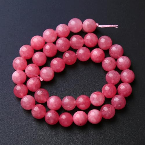 4MM 86PCS Natural Stone Rose Pink Jade Beads for Jewelry Making DIY Bracelet