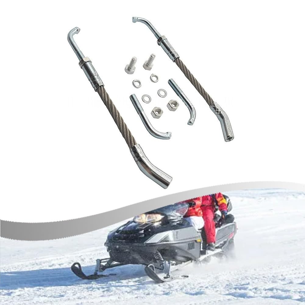 Eiskratzer für Schneemobil 1201-DF Edelstahl Seilzug Kit Rückwärtsgang Montage Schnee Eis Entfernung für robust