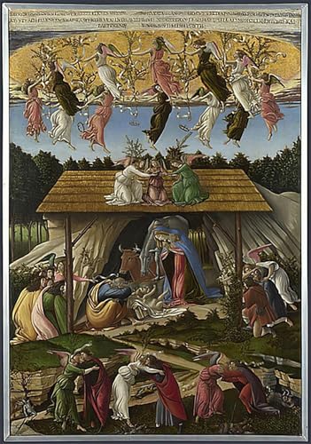 Toile Botticelli Portrait de Julien de Médicis 60x90cm pour Remplacer un Mur Vide et Sans Vie
