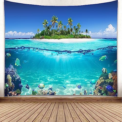 YISURE Misty Forest Tapestry, Foggy Tree Wall Hanging Tapestries, Small Tapestry Nature Pine Woodland Wall Art for Bedroom Living Room, 60" W x 51" L