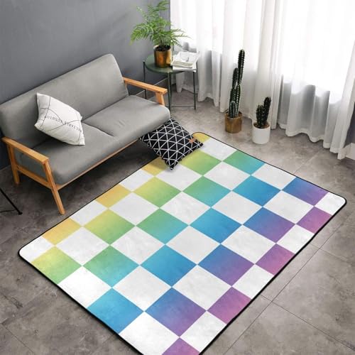 Moquette d'intérieur douce 152x99 cm avec envers antidérapant