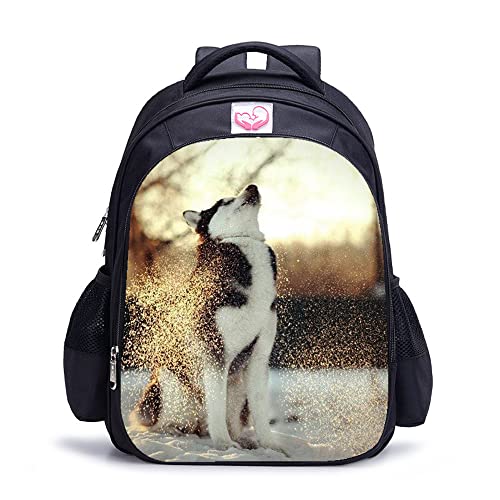 Sac à dos Husky enfant pour l'école et les sorties - Cartable de mode 3D