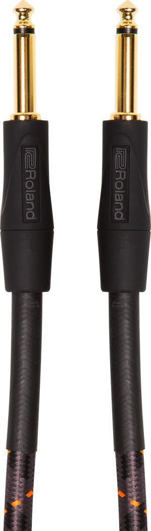 Roland Gold Series Instrument Cable, Angled/Straight 1/4-Inch Jack, 5-Feet