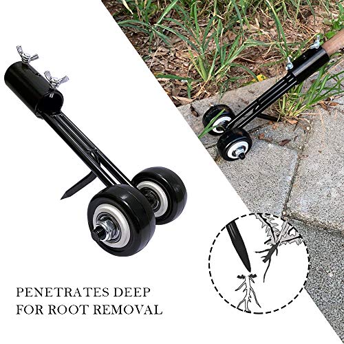 Hawthor Weeder Tool for Garden, Manual Weeds Snatcher, Crack and Crevice Weeding Tool, Weed Puller Tool, Weed Cleaning Tool Garden Tools for Patio Backyard (Straight Hook)
