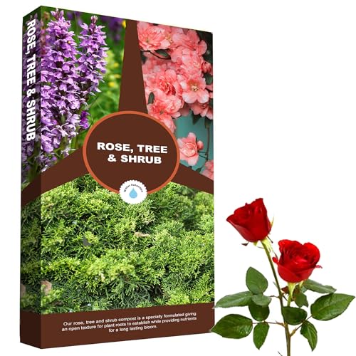 Rose Tree & Shrub Compost 60 Litres Outdoor & Indoor Gardening Soil Planting Small To Large Plants (60 Litre Bag)