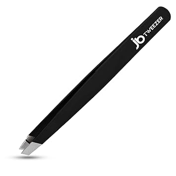 JustBlanks Professional Tweezers Eyebrows Tweezers for Men Stainless Steel Precision Tweezers for Women Facial Hair Blackhead Eyelash - Pack of 1