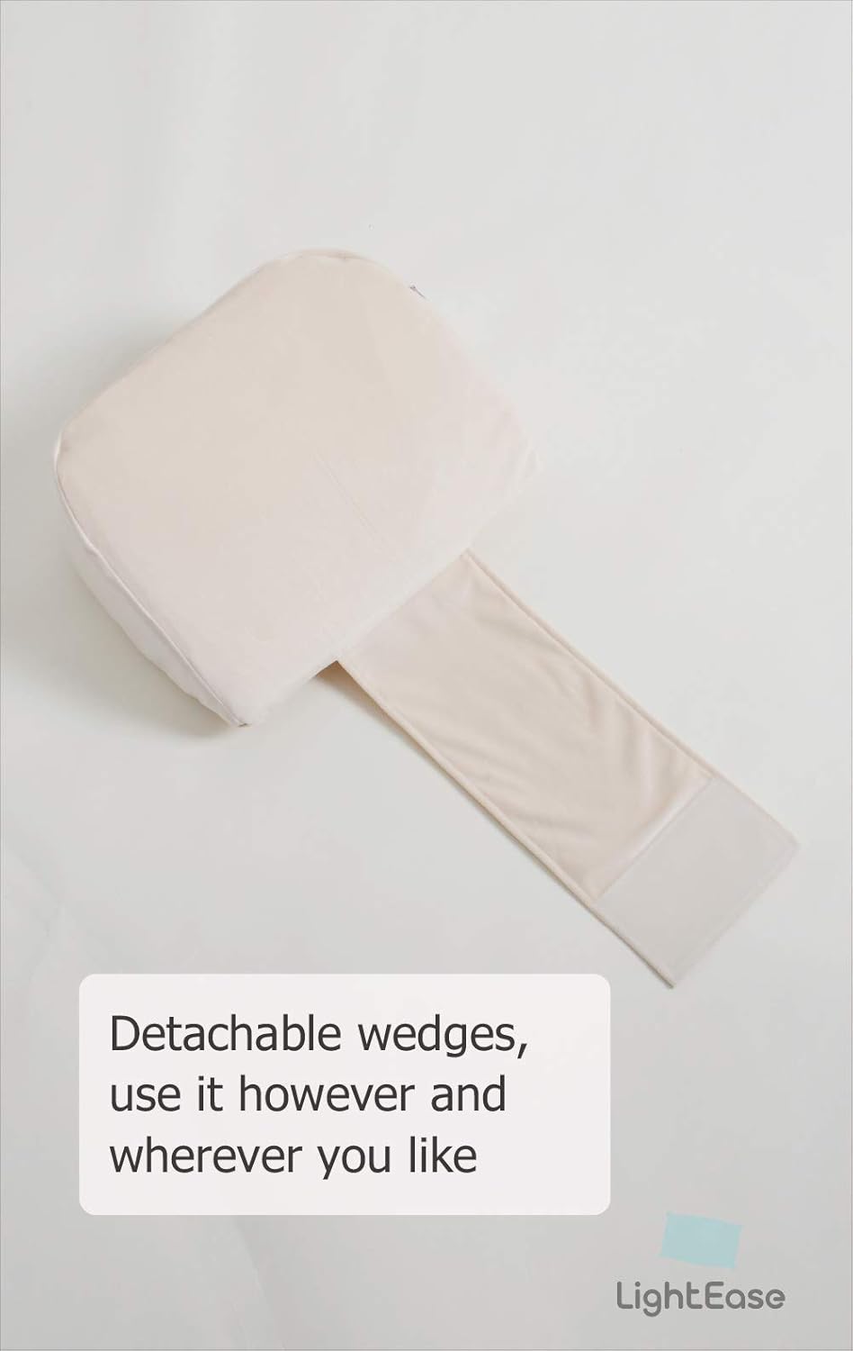 LightEase Memory Foam Pregnancy Side Sleeping Pillow Double Wedge for Body, Belly, Back Support : Baby