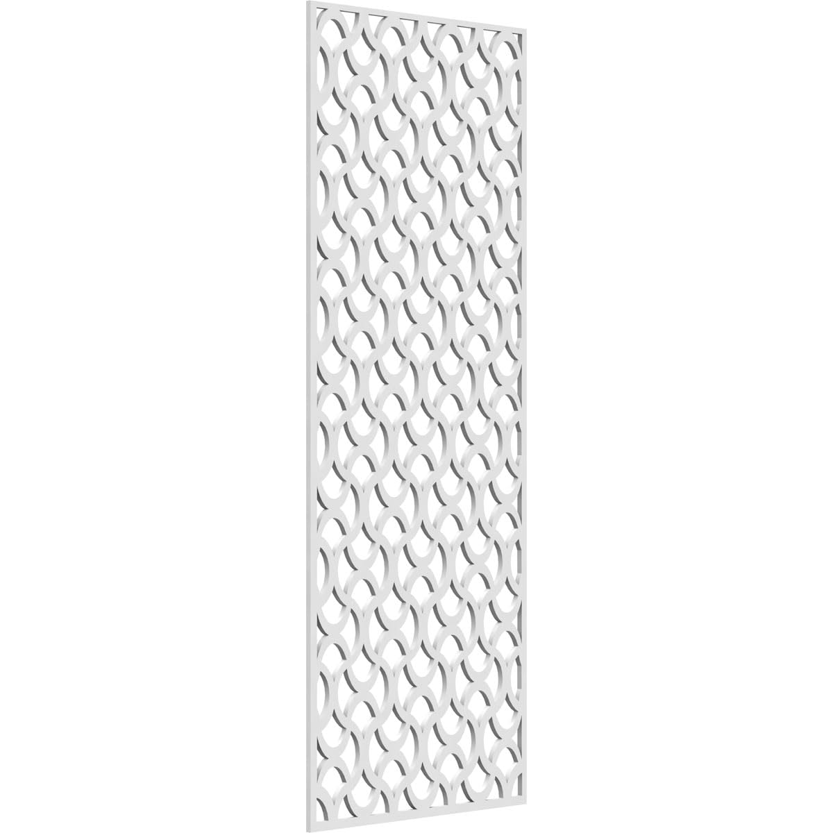 19 3/8"W x 49 3/8"H x 3/8"T Resort Decorative Fretwork Wall Panels in Architectural Grade PVC