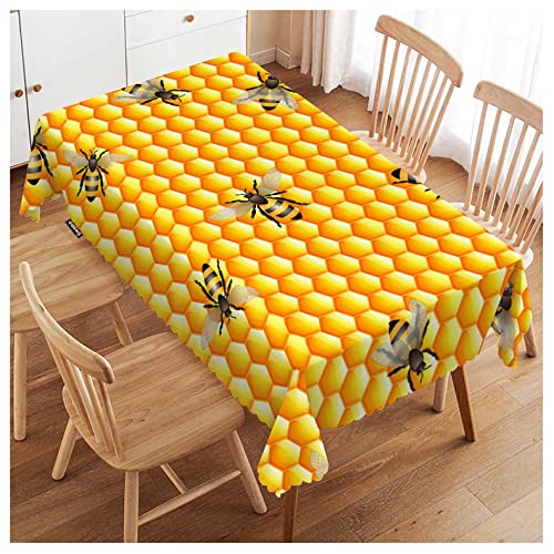 Couverture de table abeilles mignonnes nappe de table durabilité pour intérieur extérieur - 2