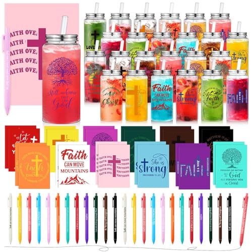 AmazingSpark 72 Pcs Christian Gifts Bulk Faith Gifts with Bible Verses