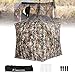 JOMAILIEEL 360 Degree See Through Ground Blinds for Deer and Turkey, Pop Up Deer Blind with Dual Doors, Portable Carry Bag and Quiet- Fast Setup (2-3 Person)