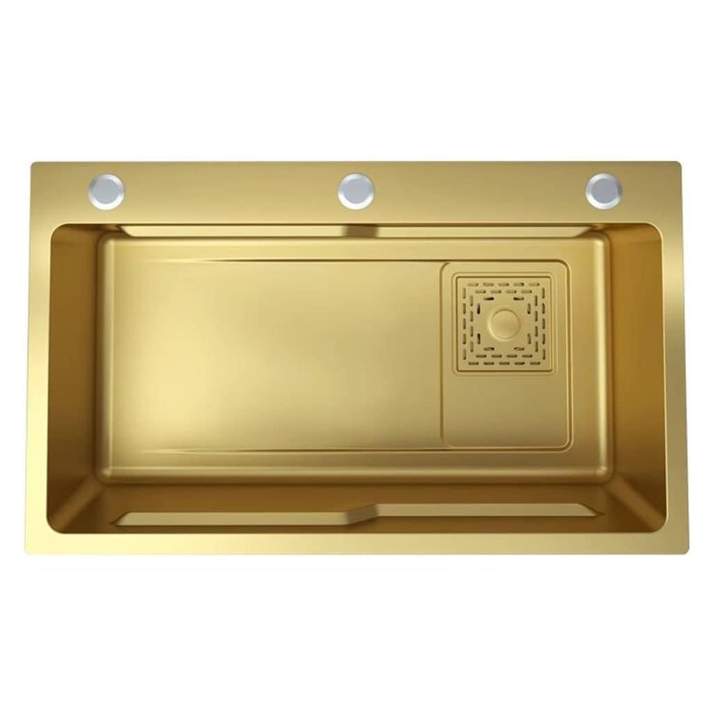 Évier de cuisine encastrable rectangulaire en acier inoxydable pour les préparations culinaires