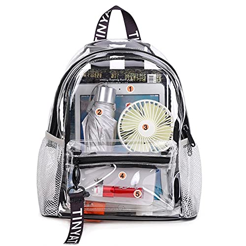 Ekuizai Waterproof Transparent Backpack Clear School Book Bag Travel Bags Plastic Knapsack Kids Daypack #TOP7