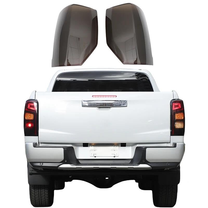 Funda luz trasera Mitsubishi L200 de plástico ABS negro para protección exterior 4
