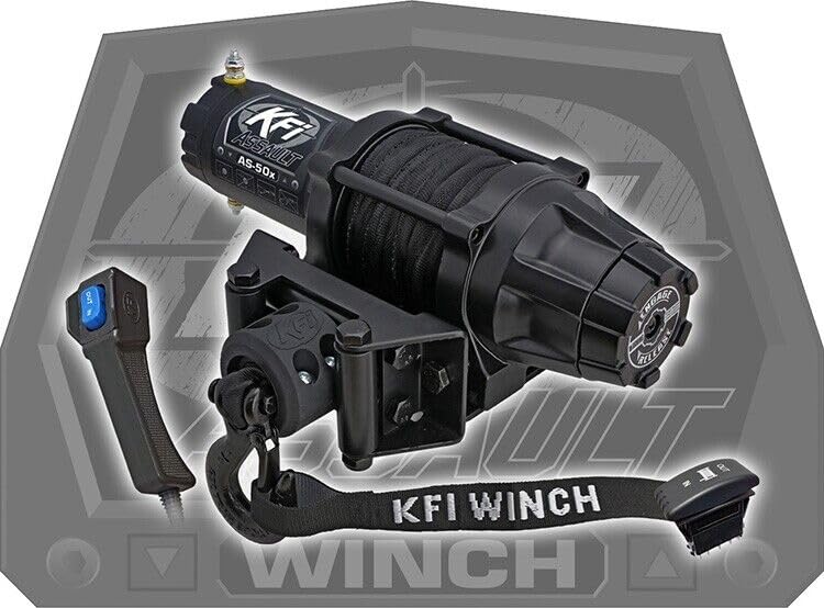 Kit Combo KFI Winch AS-50 5000lb con accesorios miniatura 5