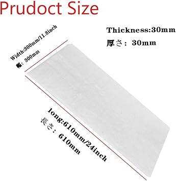Ceramic Fiber Insulation, 1Pcs -for Stoves, Furnace, Kilns, Fire Bricks, Boilers(300mmx610mmx30mm)