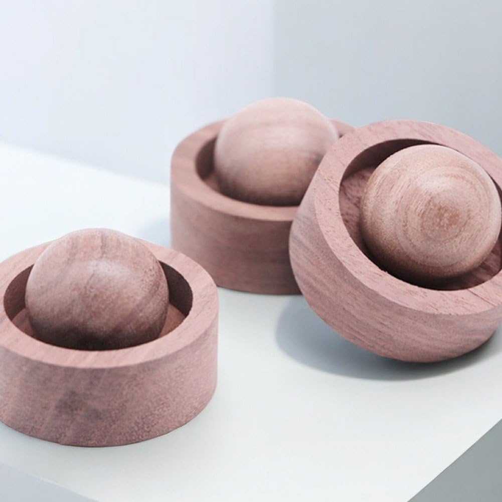Diffuser voor etherische oliën, aromatherapie diffuser houten bal voor thuis, kantoor, auto, kast, yogaruimte