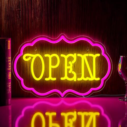 Mvorixa Open Neon Sign – Dimmable LED Open Sign Wall