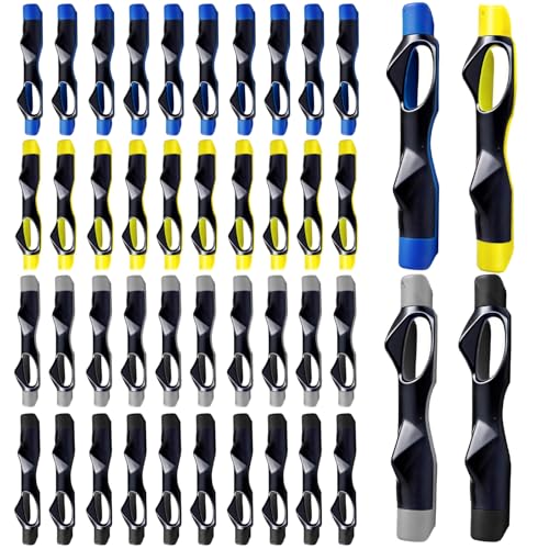 ATQIK 40 Pack Golf Grip Trainer Golf Training Grip Fix Golf Trainer Golf Training Aid Swing Trainer Attachment Kit for Improved Hand Positioning On Golf Club (Multiple Colors) by ATQIK - Used condition - US$36.22