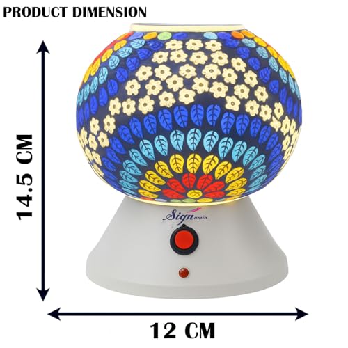 Image of Signamio Hand Made Table Top Camphor Diffuser Burner - Kapoor Dani Electrical Aroma Oil Diffuser Night Lamp - Kapoor Machine for Home & Office DN-1 (Aroma Oils not Included)