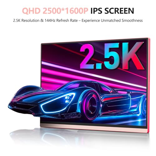 undefined Veout V1Pro 16-inch 2.5K 144Hz Portable Gaming Monitor in 4 Colors, HDR IPS with FreeSync, USB-C & Mini HDMI for Laptop/Mac/PS5/Xbox/Switch - Travel Second Screen の商品画像 2