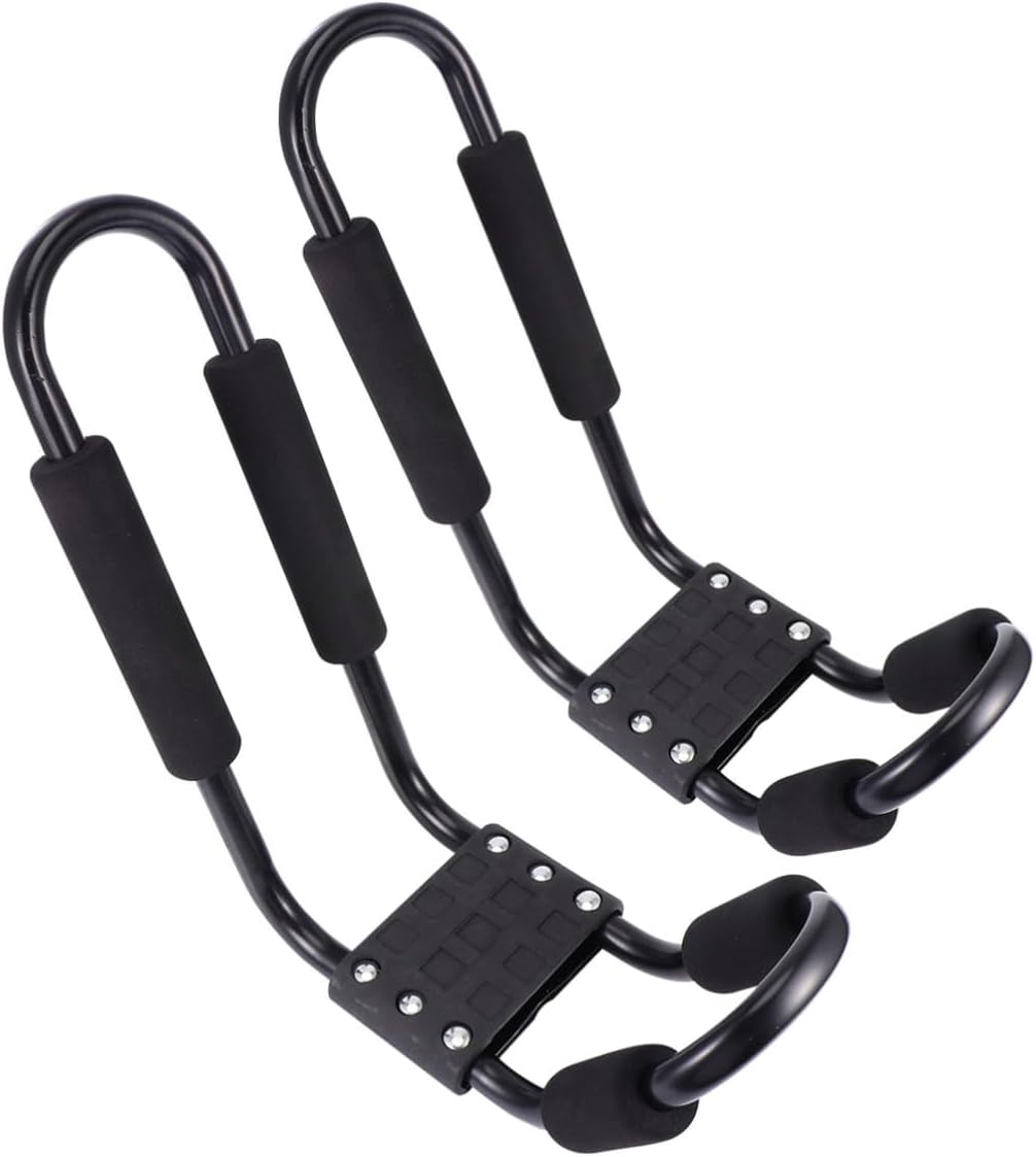 2pcs Kayak Roof Rack Set with Heavy-Duty Canoe Carrier Universal Roof Cargo Rack for SUV and Truck Crossbars for Outdoor Recreation