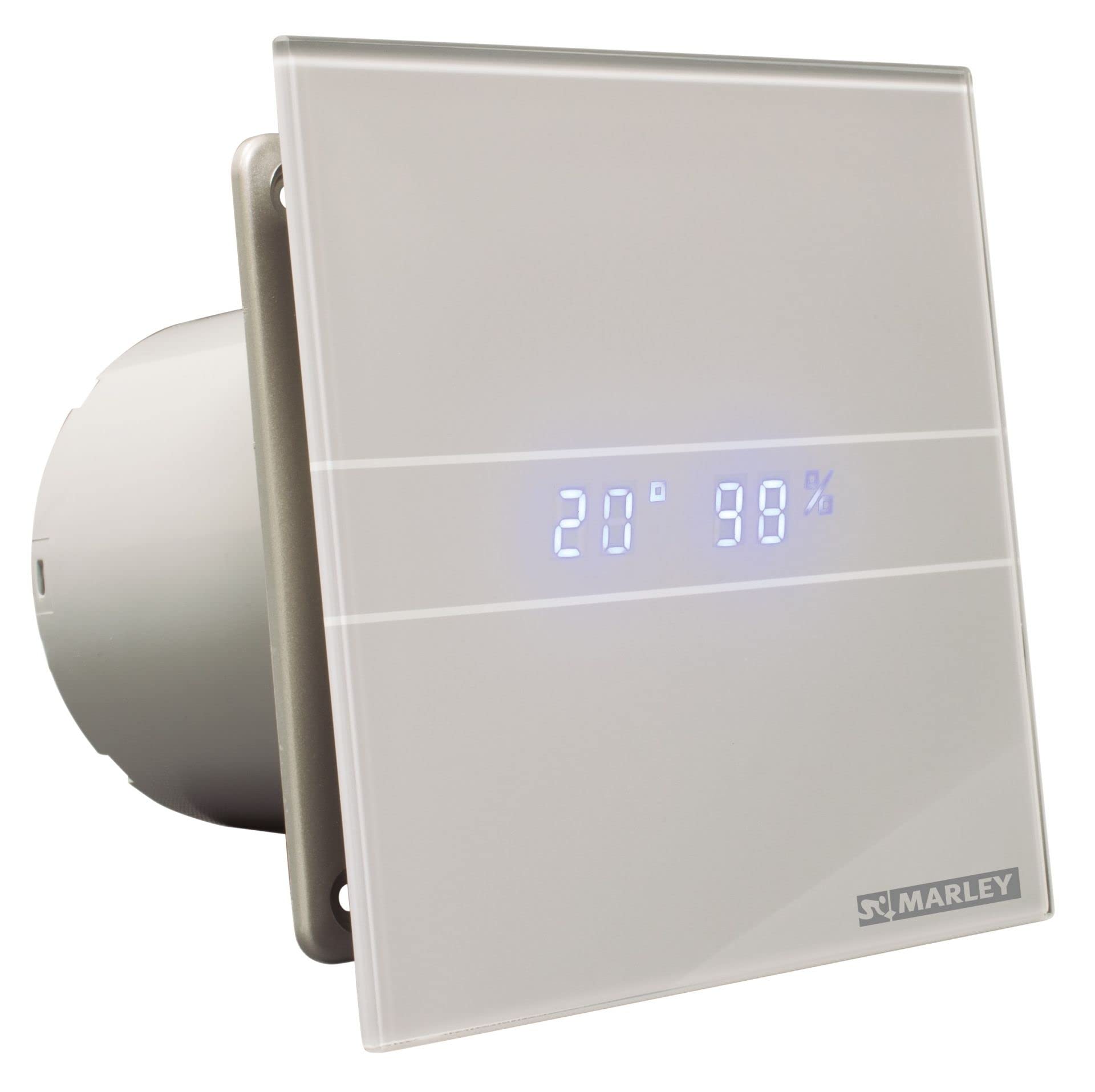 Marley Kleinraumventilator Wandventilator P14 mit Display, Hygrostat & Nachlauf