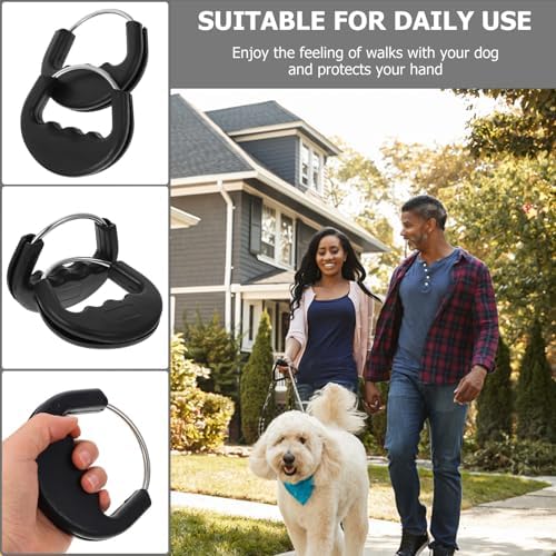 3pcs Dog Leash Handle Rubber Hand Grip for Walking and Running - 3