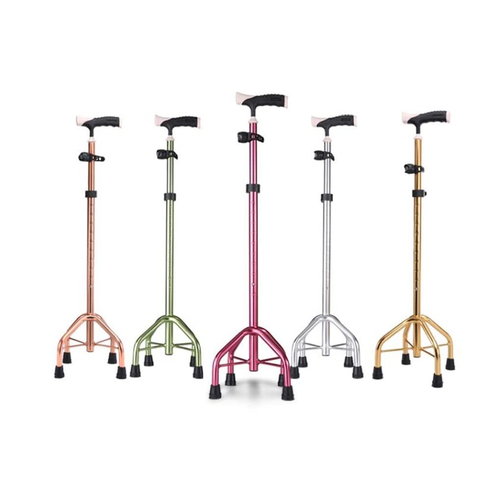 bastón, Bastón for Personas Mayores con un bastón de Cuatro Patas, Ligero y Antideslizante, Multifuncional for