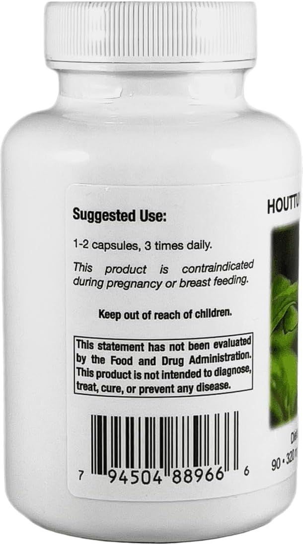 Supreme Nutrition Houttuynia Supreme, 90 Pure Herb Vegetarian Capsules (Pack of 2) - Image 2