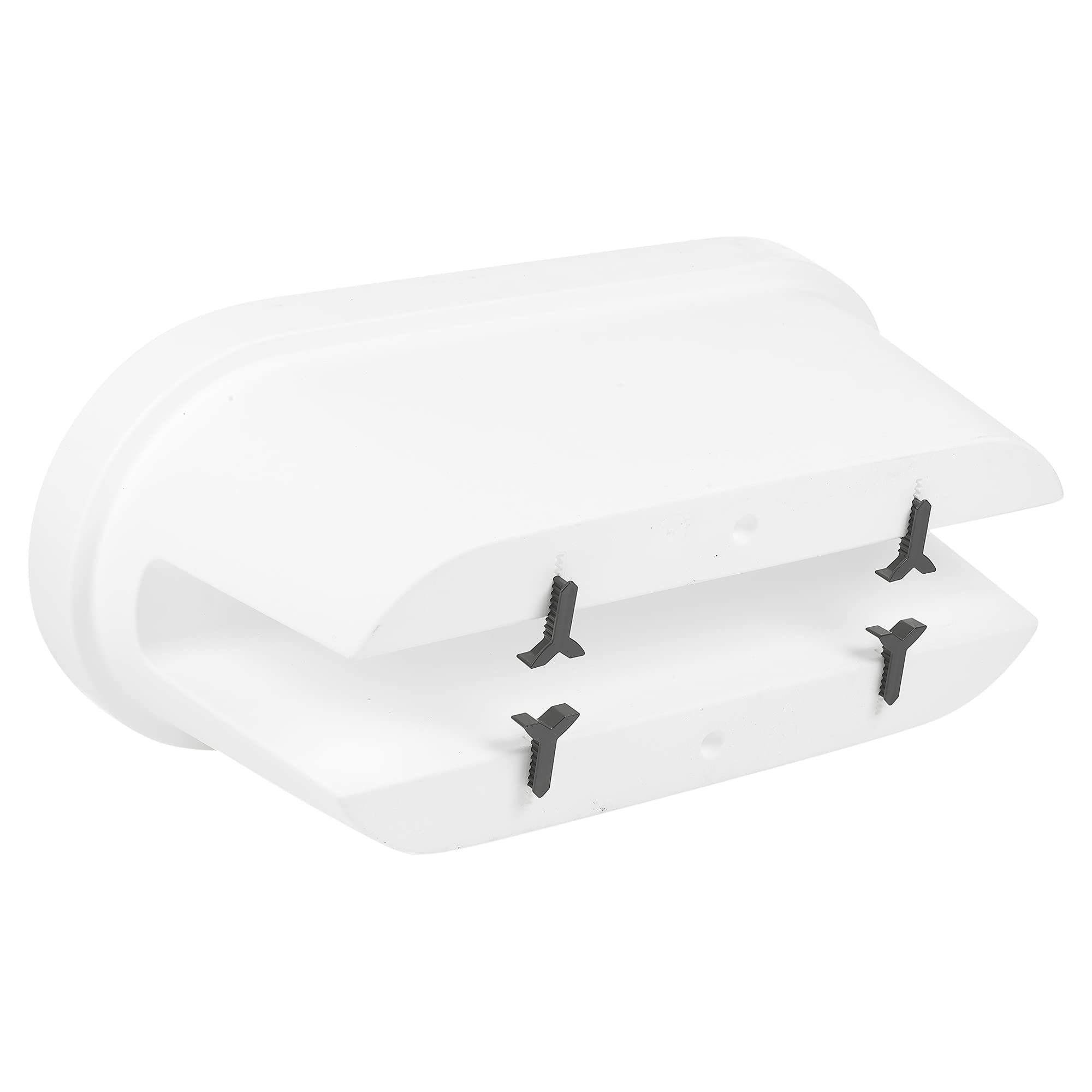 URBNLIVING Ovale Blumenbrücke Für Balkongeländer – Hängepflanzentopf, 59x26x24 Cm, Weiß