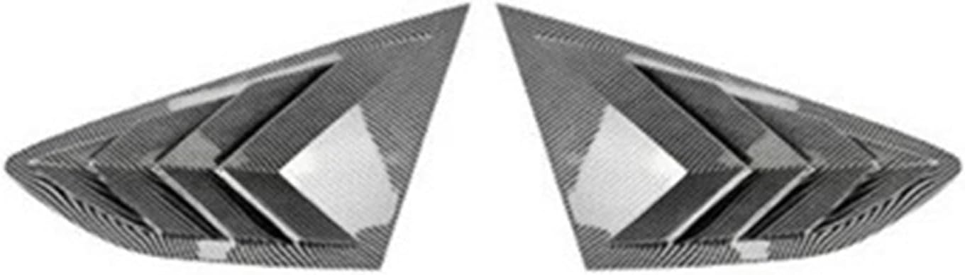 Car Rear Triangular Window Louvers Shutters Blinds Cover Trim Compatible with A5 S5 F5 Sportback 4 Door 2017-2024(Glossy Black)