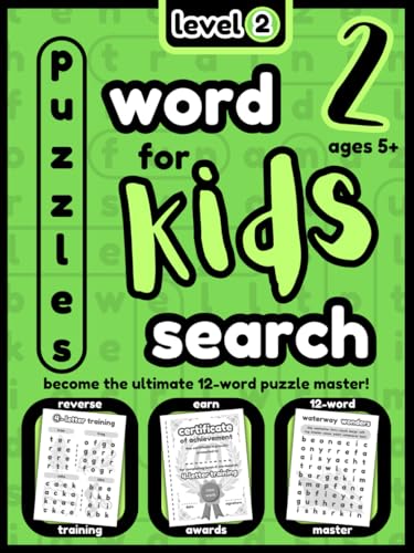 WORD SEARCH PUZZLES for KIDS - LEVEL 2: Conquer new Level-2 challenges and become the ultimate 12-word puzzle master! (PUZZLE BOOKS for KIDS) image 2