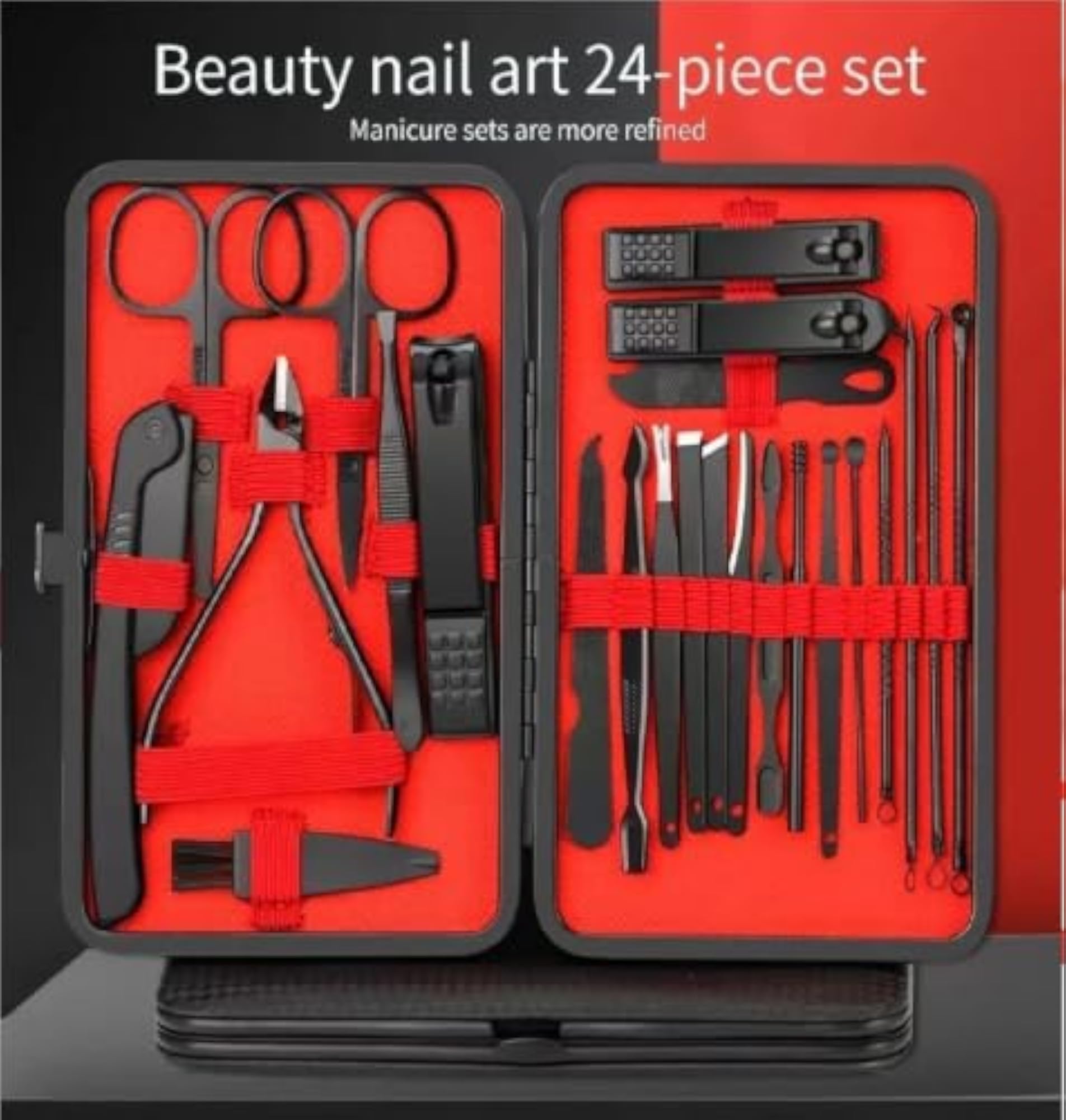 26-Piece Manicure Pedicure Kit with Travel Case