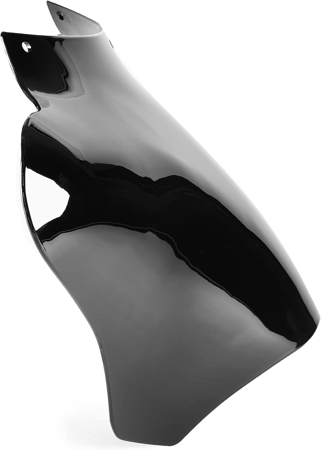 Motorcycle Batwing Windshield Headlight Fairing Compatible with Honda, Yamaha, Kawasaki, Victory and Suzuki Motorcycles, Black, 17" Tall (Compatible with Memphis Shades Trigger Lock Mounting Kits)