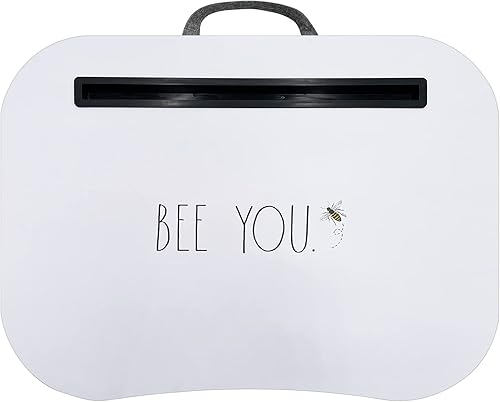 Miniatura 3 de Rae Dunn Escritorio de regazo  Escritorio de regazo para laptop  Mesa de trabajo portátil con cojín para cama, sofá, coche  Uso para escribir, leer,