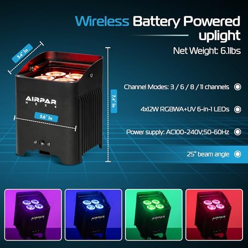 ColorKey AirPar HEX 4-4-Pack Bundle with Hardshell Case