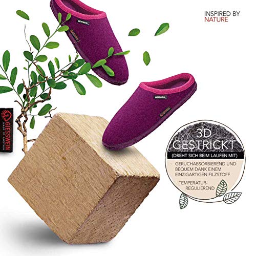 Giesswein Unisex High Slippers, Purple Schiefer, 5 Us Women #TOP3