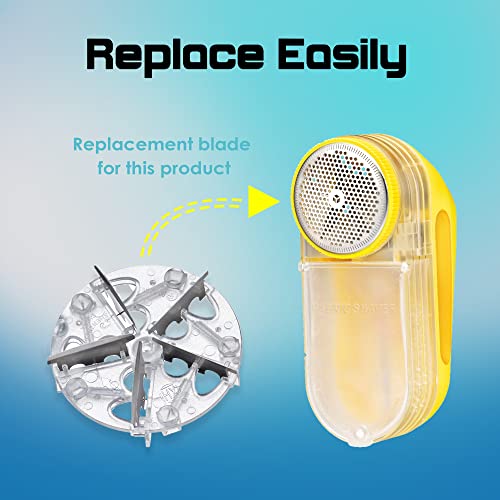 Pionix Extra Power Lint Remover Fabric Shaver Replacement Blades (4 Pack), Used To Replace The Blades Of Pionix Fabric Shaver-Best Fuzz Pill Bobble Remover For Fabric Fleece Curtains Clothes, Clear #TOP1