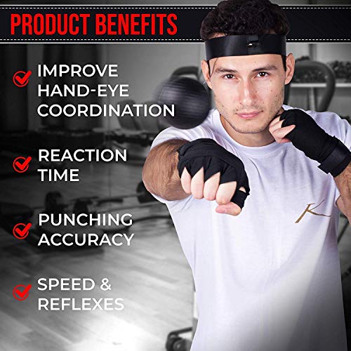 image for BOXERPOINT Boxing Reflex Ball for Adults and Kids - React Reflex Balls