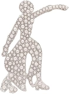 University Women Social Members Gifts Pearl Delta Lady Fortitude 1913 Greek Brooch Sorority Pin DST Jewelry