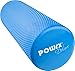 POWRX- Rouleau de Yoga/de Pilates/de Mousse/Fascia Training/Rouleau d'auto-Massage (Bleu, Longueur: 45 cm)