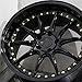 Aodhan DS-07 Custom Wheel - 19x9.5, 22 Offset, 5x114.3 Bolt Pattern, 73.1mm Hub - Gloss Black with Gold Rivets Rim