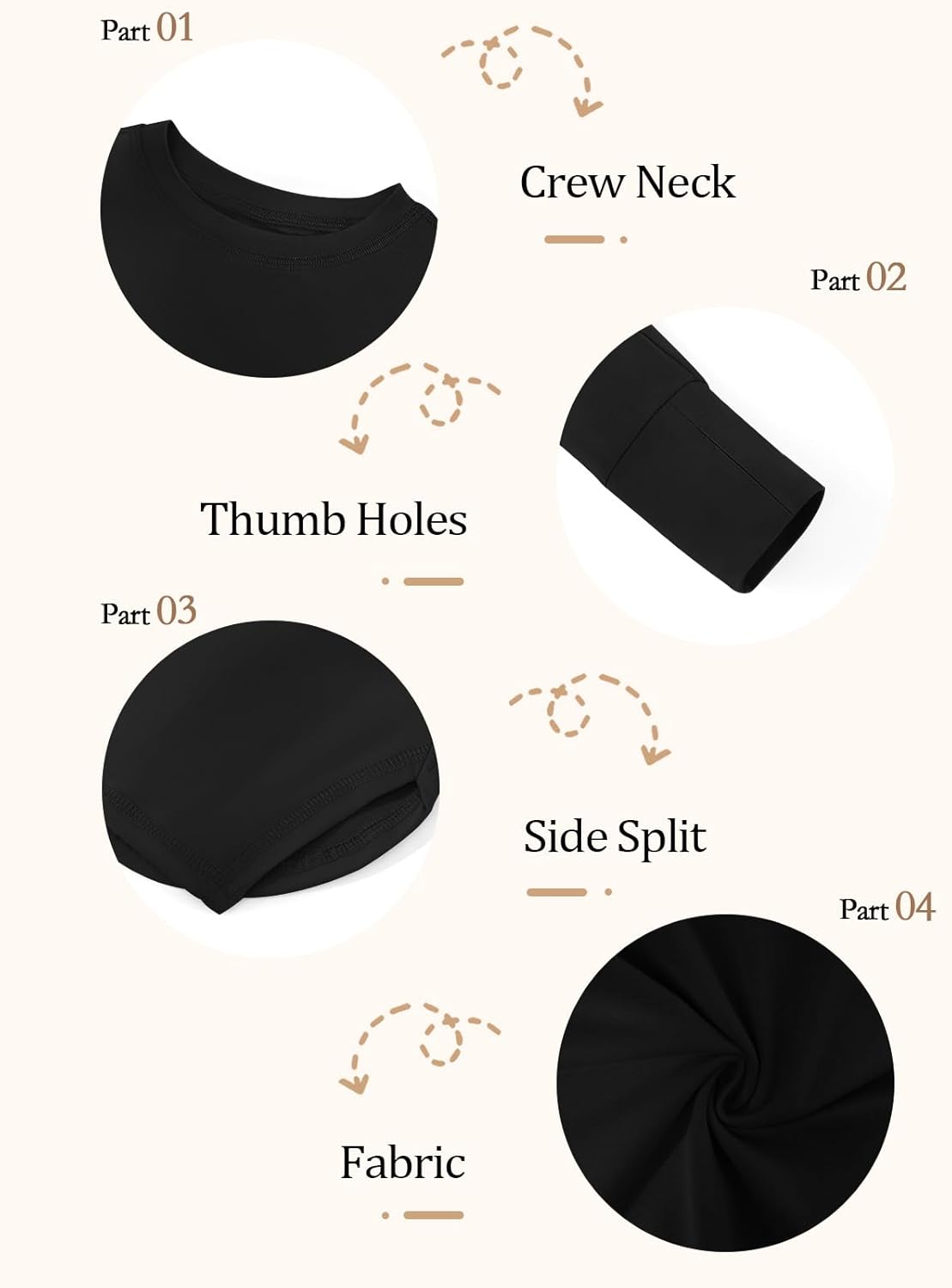 Haloumoning Girls Athletic Shirts Long Sleeve Active Quick Dry Tops Kids Gym Yoga Tees with Thumb Holes 5-14 Years - Image 5